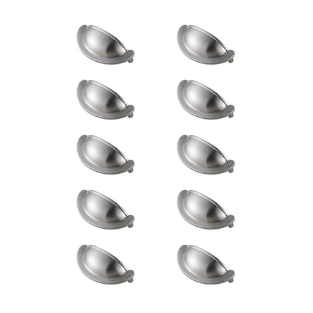 Elegant Decor 2.75 in. Claude Multipack Center To Center Cup Bar Pull, Brushed Nickel, 10PK PL3001-NK-10PK